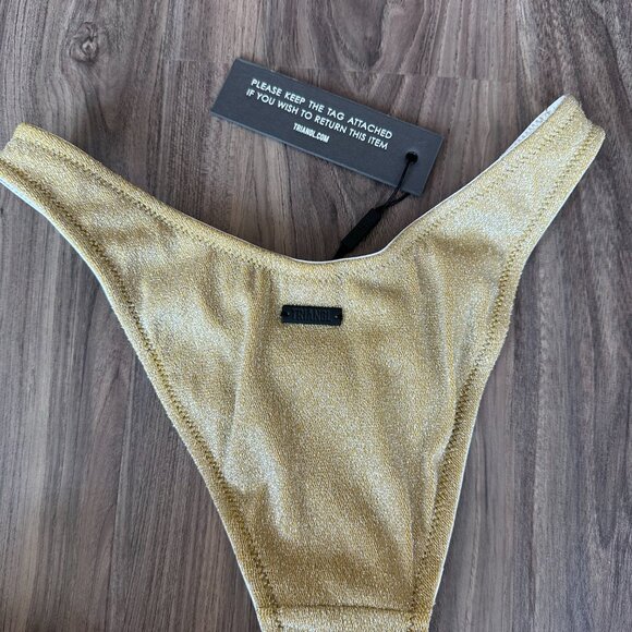 NWT Triangl Maia Gold Bikini Set & Fanny Pack XS - Picture 7 of 11